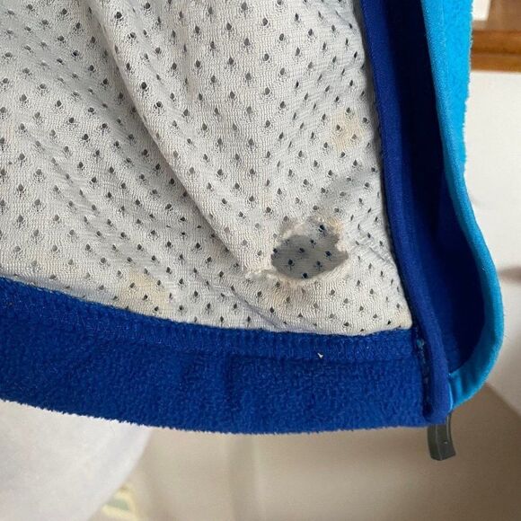 L.L. Bean Polartec Windbloc Blue Zip Up Athletic Jacket SZ S - Picture 14 of 15